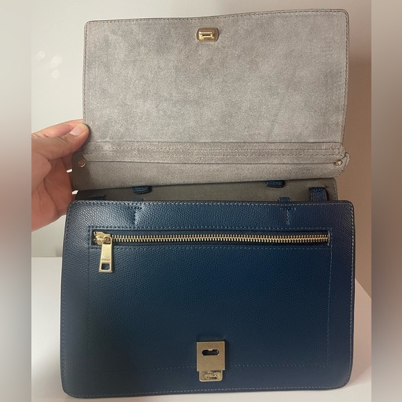 Furla Blue Leather Handbag - Picture 3 of 10
